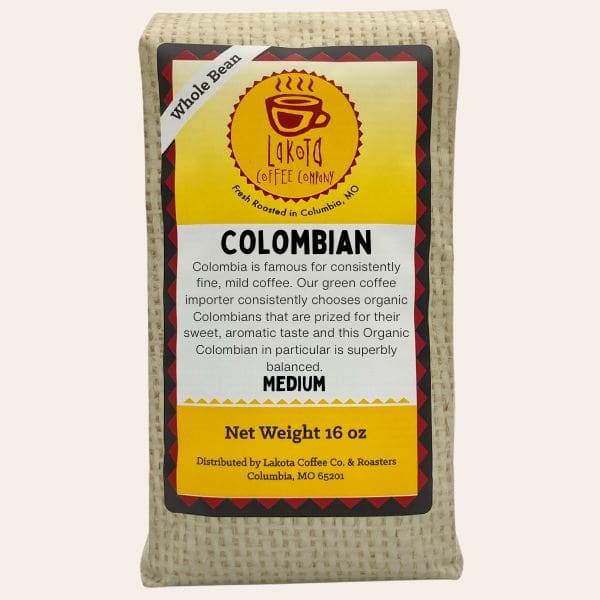 Colombian coffee bag